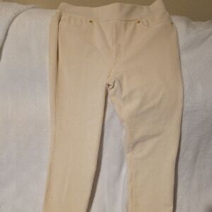 Michael Kors Cream Skinny Corduroy Pants/leggings